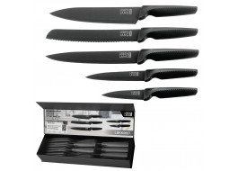 Bộ dao nhà bếp LEBENLANG LBKK0607 5 món, lưỡi dao chống dính, tay cầm chống trơn