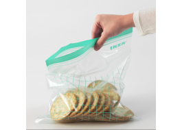 Túi zip đựng thực phẩm ISTAD IKEA màu xanh biển (hộp 30 chiếc)