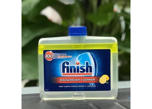 Dung dịch tẩy rửa máy rửa chén Finish Dishwasher Cleaner 250ml- Hương chanh