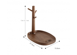 Giá treo chìa khóa, phụ kiện để bàn bằng gỗ